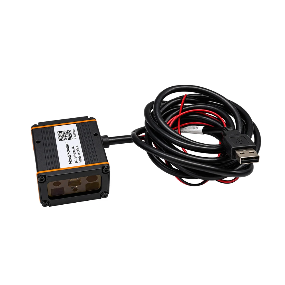 IP65 Long Distance Paper Printed Code 1.3MP 5-24V Big View DYT RS232 USB TTL 1D 2D QR Barcode Scanner For Warehouse Inventory