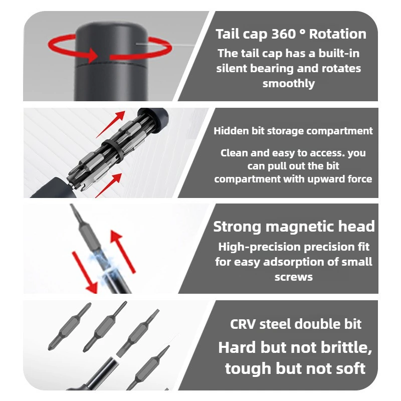 27-in-1 Precision Screwdriver Set  Magnetic Bits Pen Style Manual Repair Tools Kit for Eyeglass Watch PC Jewelers Laptop iPhone