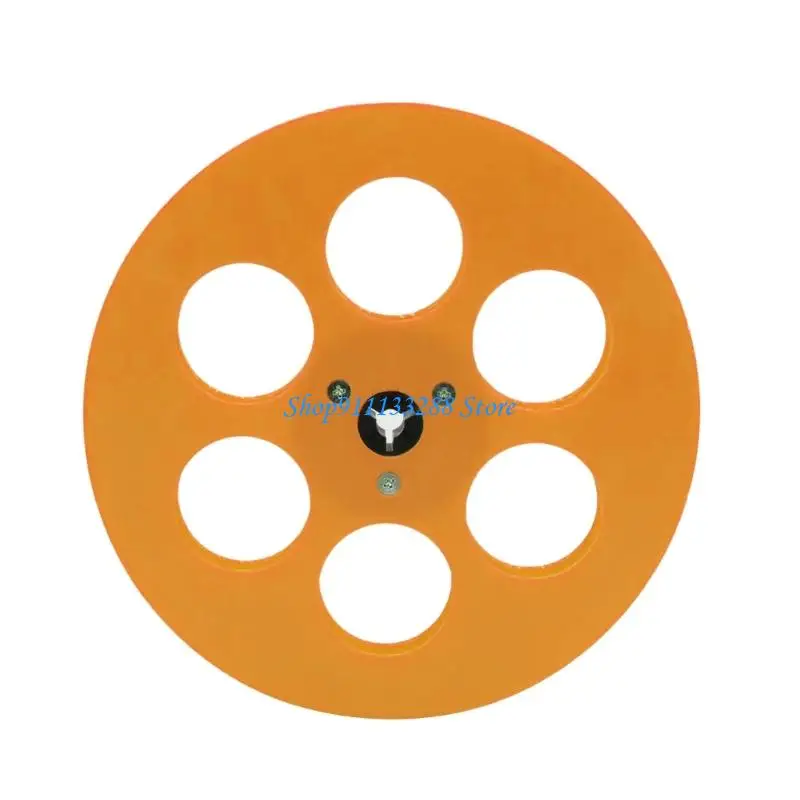 G88D 7Inch 1/4 Empty Tape Reel ABS 6 Hole for Auditory Recorder Replacement