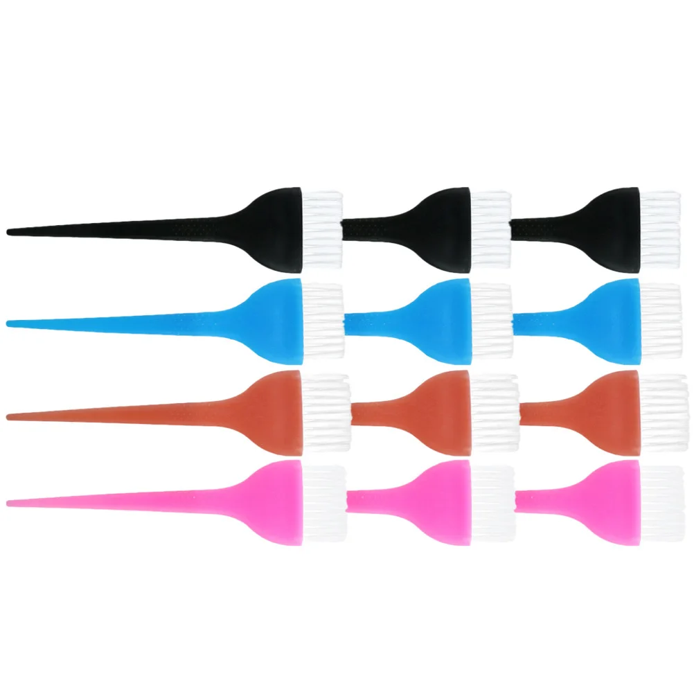 

12 Pcs Dye Color Brush Brush Coloring Tool Salon Grade Reusable Brushes For Home Professional Hair Color Applicator