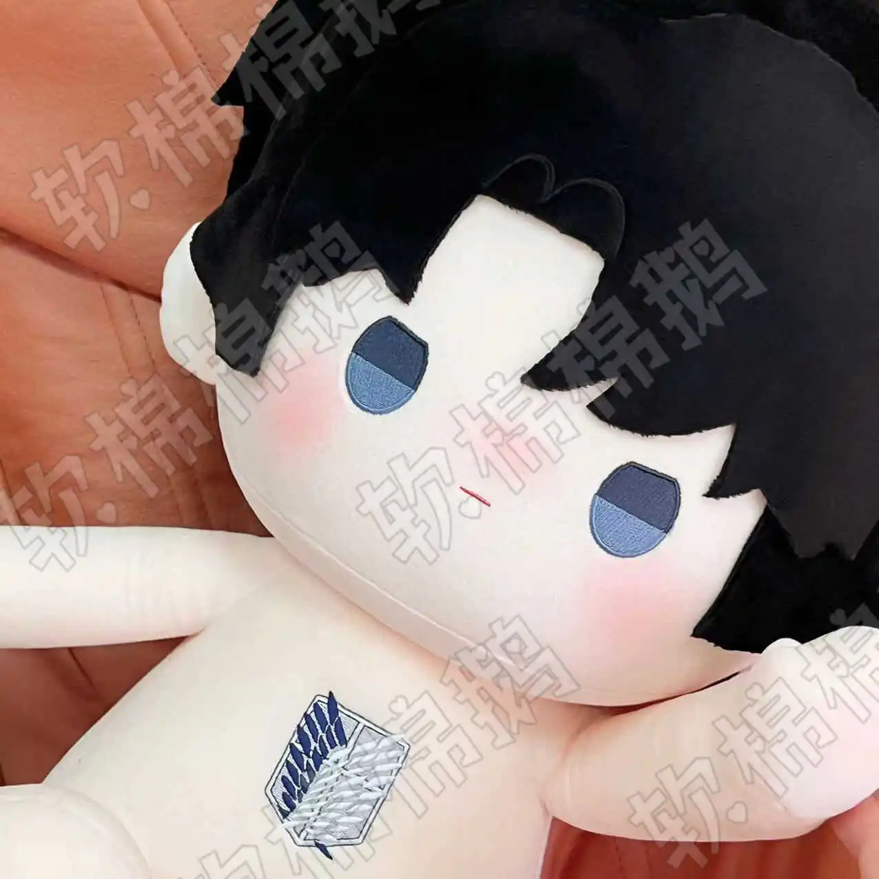 40cm Anime Attack on Titan Levi Ackerman Property Cosplay Cartoon Fluffy Dolls Mascot Cotton Stuffed Toys Ornament Xmas Gift