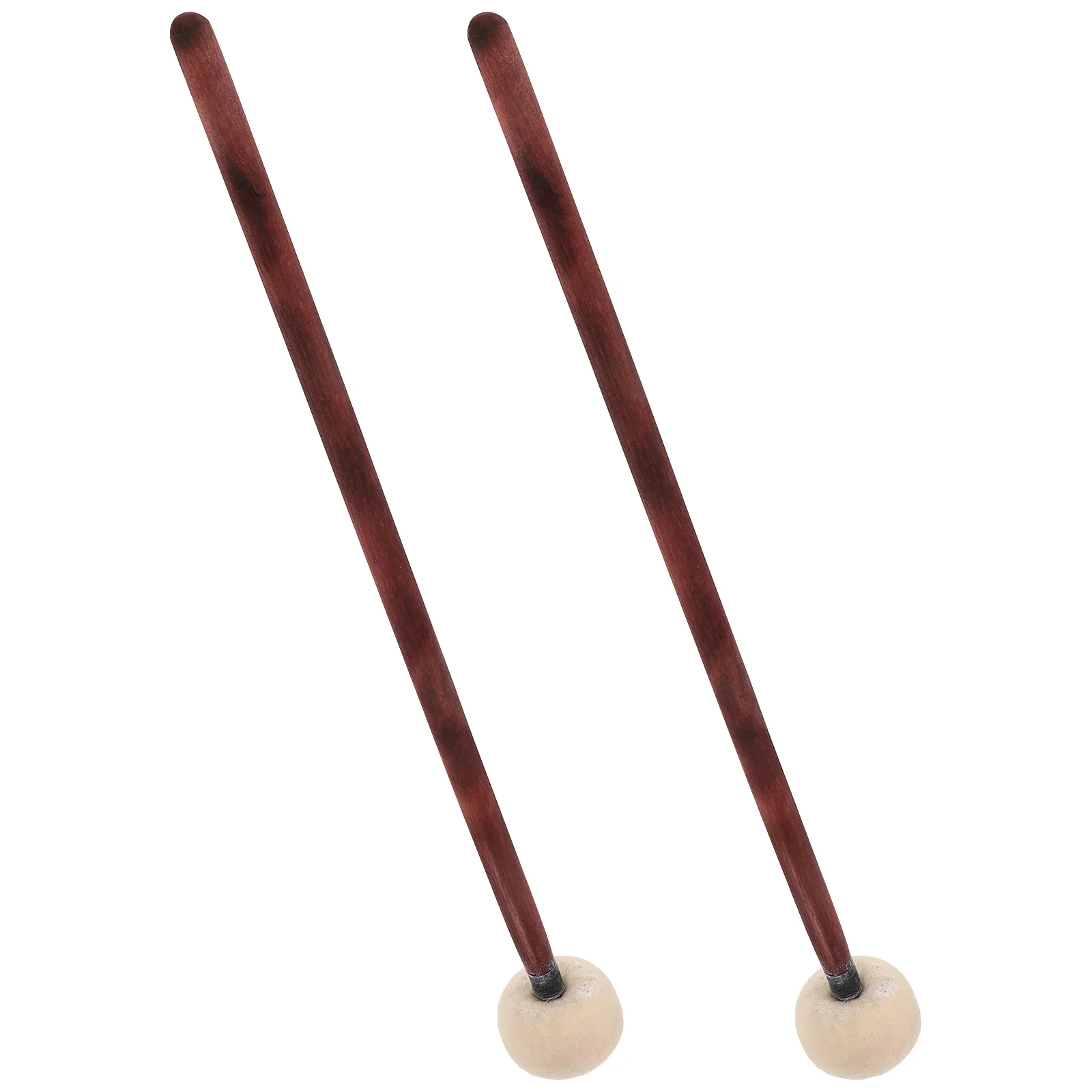 

2Pcs Professional Drum Mallet with Maple Wood Handle Deep Sound Felt Head Ideal for Practice Tuning and Performance