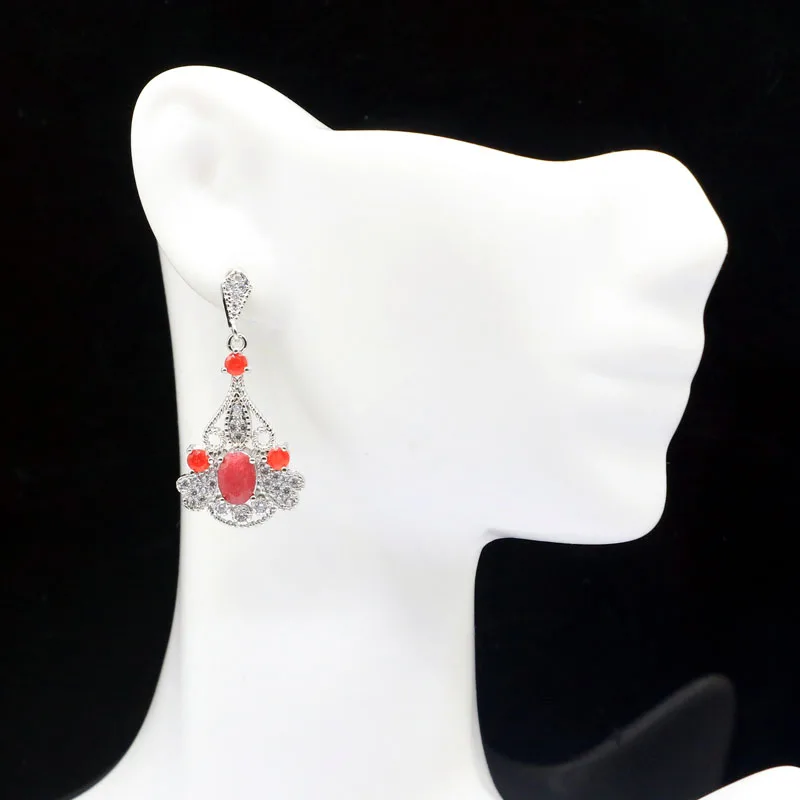 6g Customized 925 SOLID STERLING SILVER Earrings Colorful Peridot Red Ruby Emerald Tourmaline London Blue Violet Tanzanite CZ La