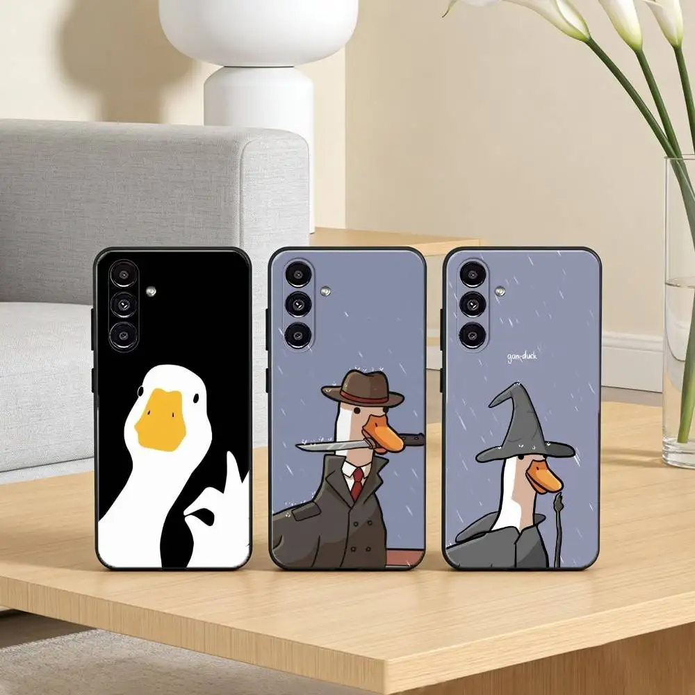 Cartoon Funny D-Duck Phone Case For Samsung Galaxy A20,21s,22,31,32,52,53,72,73,80,91 Soft Black Shell