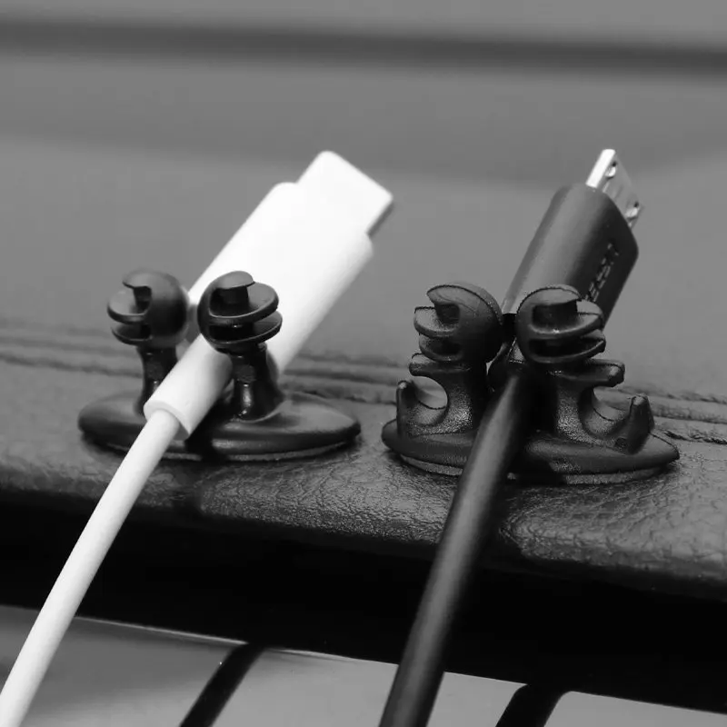 For Universal Car Cable Organizer, 8-Pack Charging Cable Clip Management Accessories