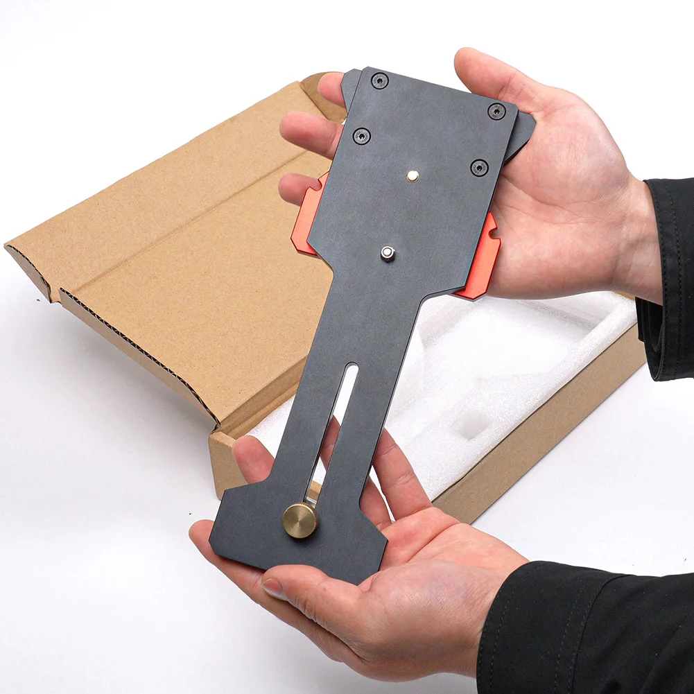 

CNC Aluminum 90 Degree Guide Stop Block for Track and Rail Saws Angle Adjustment 15 to 60 Degrees Quick Lock for Fast Setup