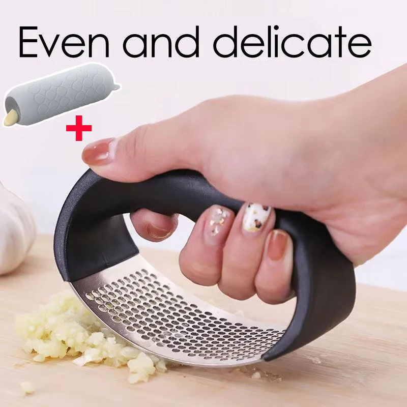 

Garlic Press Stainless Steel Garlic Press Manual Garlic Mincer Professional Garlic Mincer and Crusher Multifunctional Gadgets