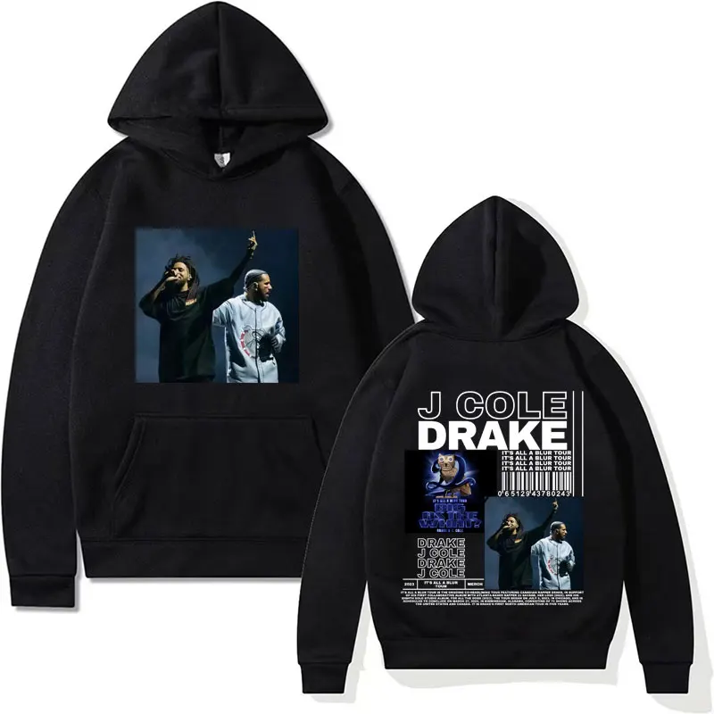 

Rapper DRAKE and J COLE Album Cover Hoodies 90s Vintage Hip Hop Fashion Sweatshirts Men's Women Harajuku Casual Pullovers Hoodie