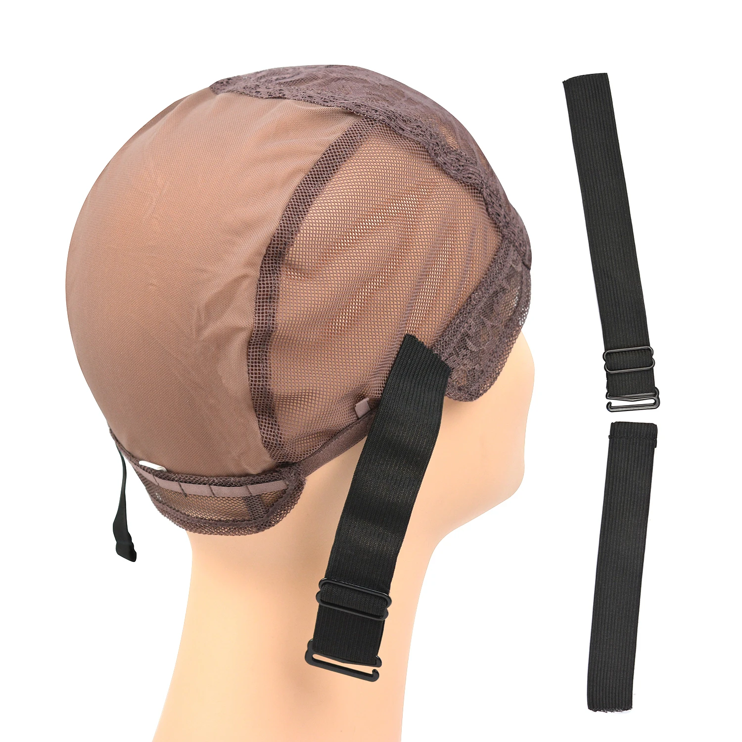 1/2Pcs Adjustable Elastic Wig Bands Width 2.5cm Wig Headband Wig Comb Clips with Cloth Wig Accessories for Wigs Making