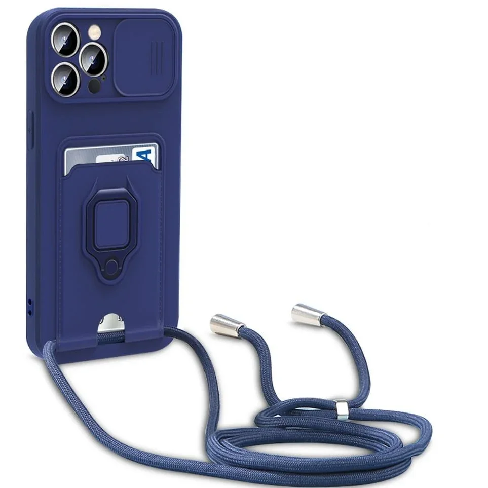 Crossbody الحبل الحبل حلقة حامل حزام الحال بالنسبة آيفون 16 15 14 13 11 12 برو ماكس الشريحة غطاء عدسة الكاميرا