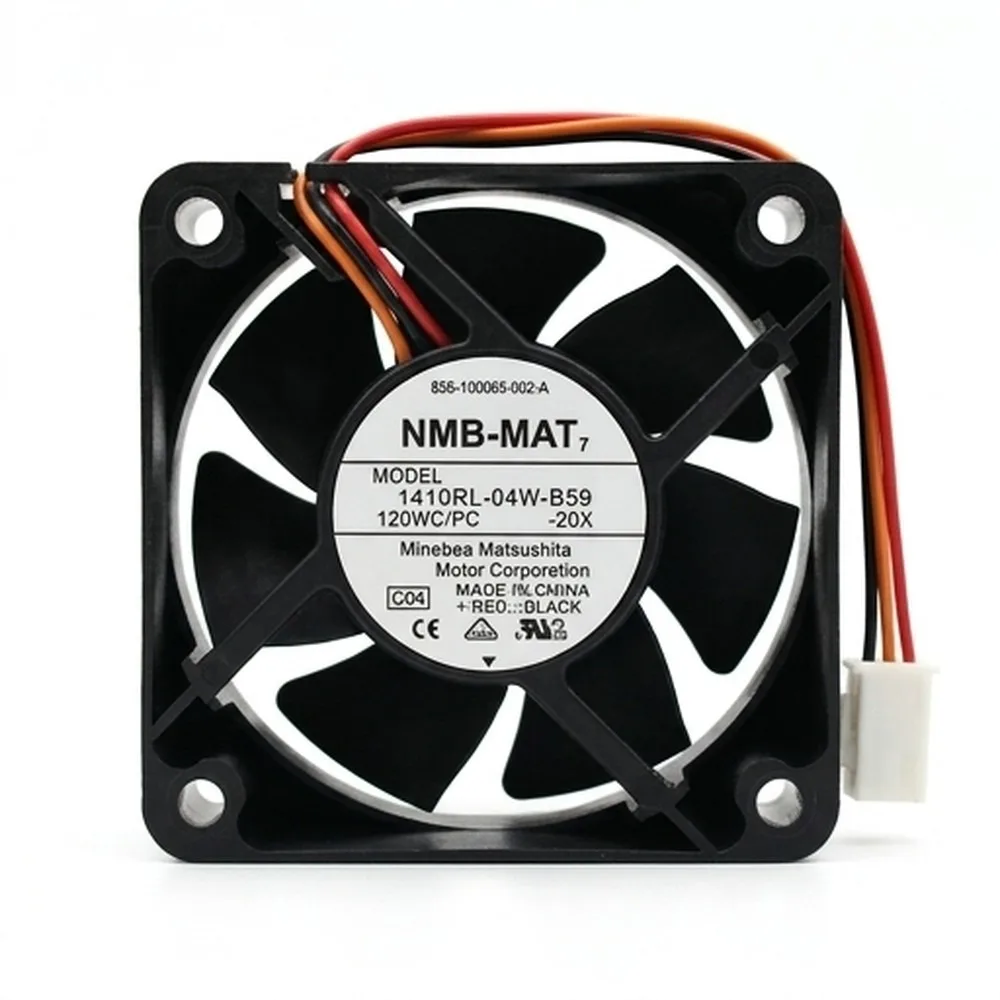 

For NMB-MAT 2410RL-04W-B59 12V 0.20A 6cm 3-wire cooling fan