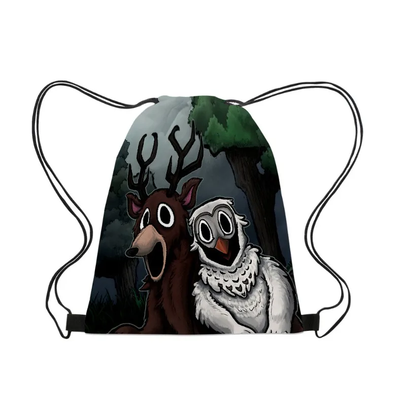 حقيبة Roblox 99 Nights in The Forest المحمولة برباط جيب برباط حقائب متنوعة حقيبة ظهر مدرسية للسفر