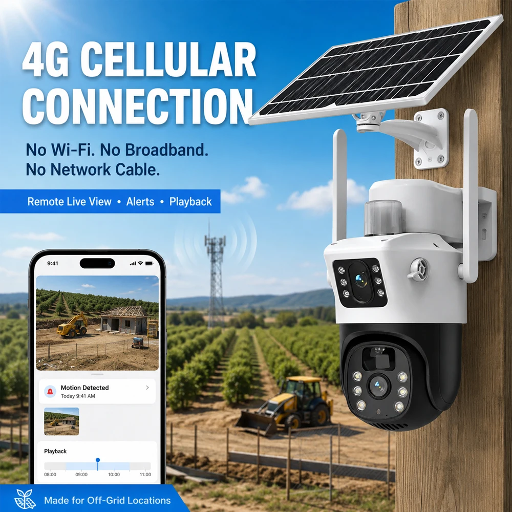 8MP 4K Dual Lens 4G Solar Powe - đánh giá và giá Panel Power Outdoor