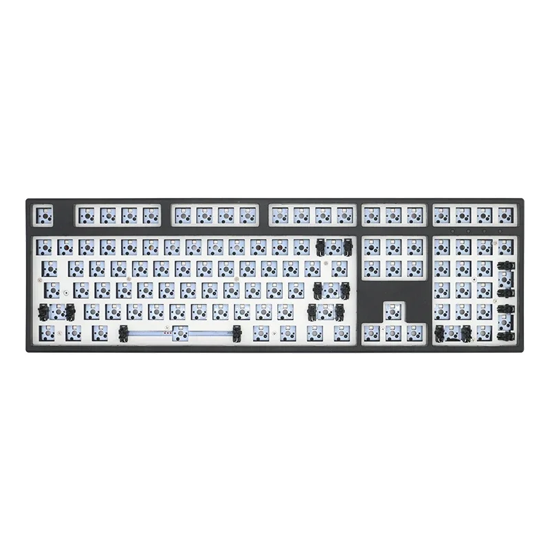 Sky108 pro Mechanical Keyboard Kit Custom Tri-โหมดไร้สายบลูทูธ 2.4G Hot-swap RGBปะเก็นผ่านFNโปรแกรมDIYเกมของขวัญ