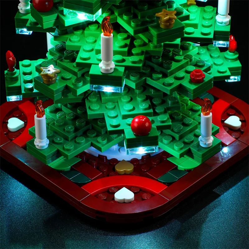 DIY LED-lichtset voor LEGO 40573 kerstboom (alleen LED-licht, zonder blokken model)
