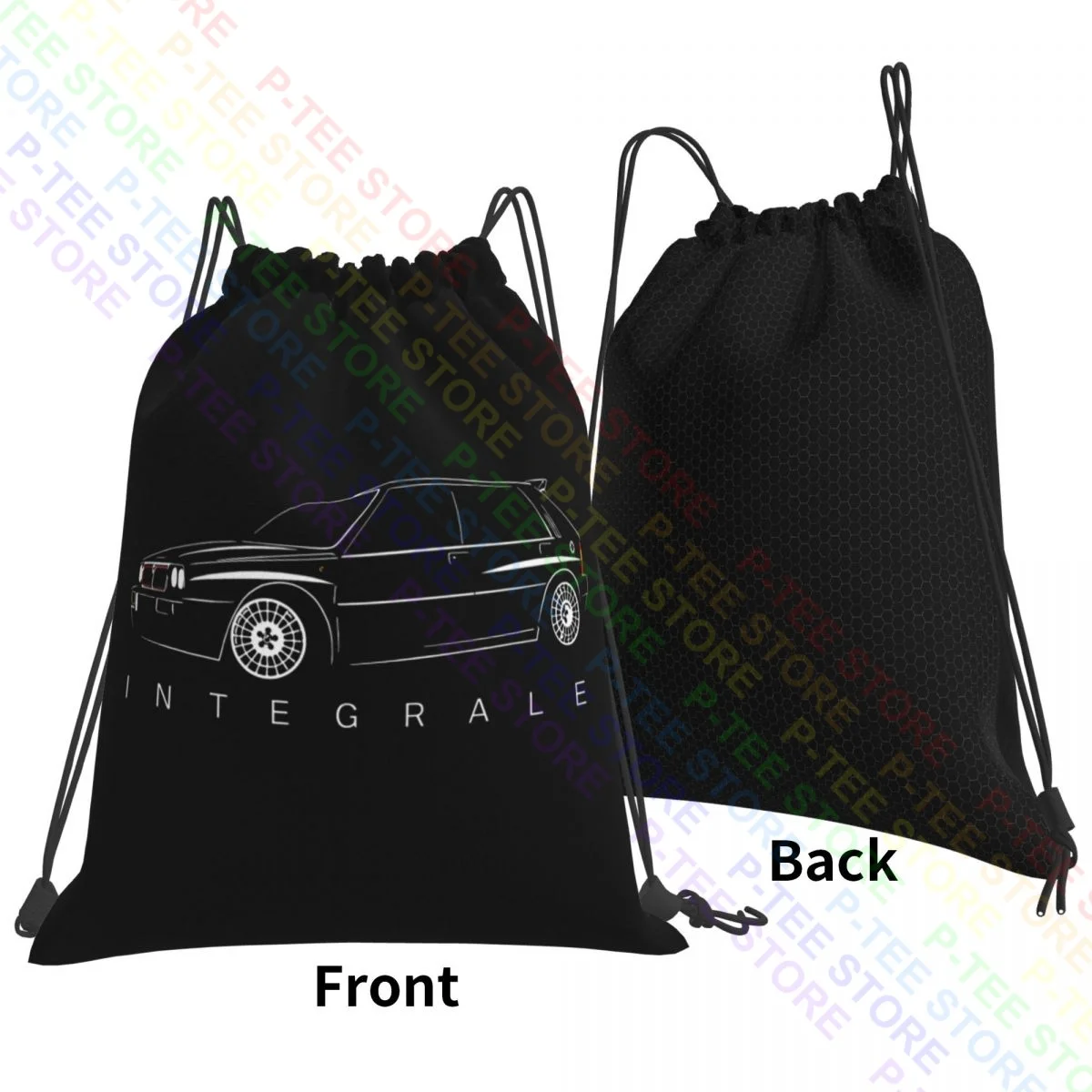 Lancia Delta Integrale Rally Turbo Drawstring Bags Gym Bag Vintage New Style Personalised School Sport Bag