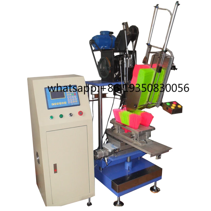 High Speed 5 Axis 3 Heads Cnc Drilling and Tufting Brush Making Machine/broom Making Machine (2 Drilling and 1 Tufting)