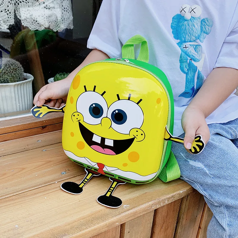 Spongebob Squarepants Kindergarten Schoolbag Anime Cartoon Pc Eggshell Bags Children Backpack Toddler Backpack Mini Bags