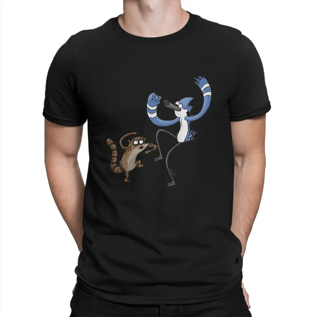 Rigby And Mordecai Unique TShirt Regul Show Leisure T Shirt Hot Sale Stuff For Adult