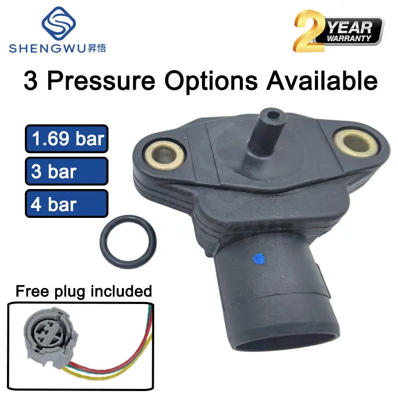 079800-4250 37830-P05-A01 37830-P0G-S00 Saugrohrdrucksensor (MAP-Sensor) 1,69,3 4Bar für Honda Civic Accord CR-V HR-V