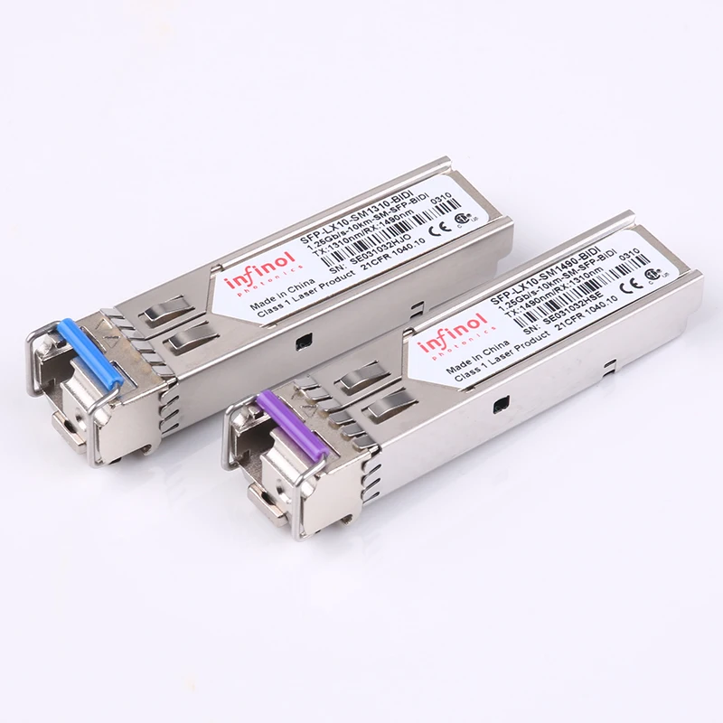 1.25g gigabit SFP single mode single fiber LC Port BIDI optical module single core 10KM