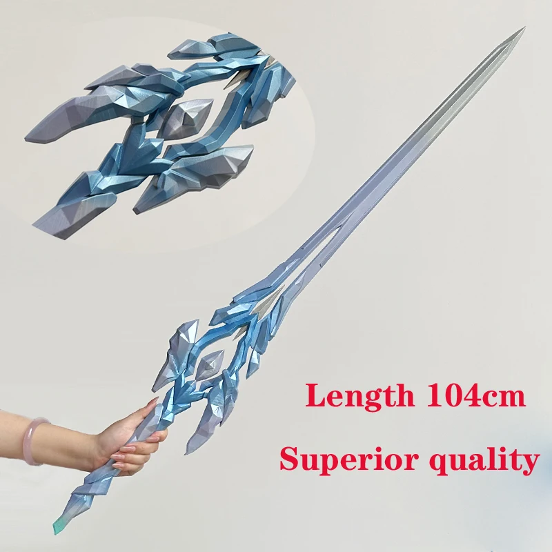 Jingliu Cosplay Weapon Props Game Honkai: Star Rail Light Sword Halloween Costume Accessories Length 104cm Superior Quality