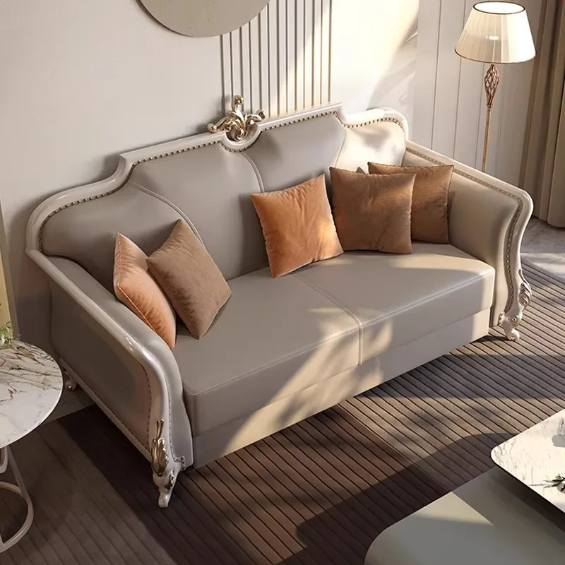Extendeble Folding Living Room Sofas Nordic Minimalist Luxury Recliner Sofa Relaxing Leather Articulos Para El Hogar Furnitures