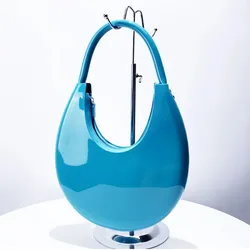 Designer Women Bag New Fashion Half Month Women Handbag New Jelly Color PVC Shoulder Bag Lady Bag