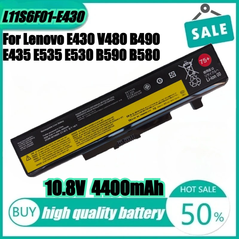 

Laptop Battery for Lenovo Thinkpad Edge E430 E430C E435 E530 E535 E540 B480 B485 B490 B580 B585 B590 B4400 B5400 V480 V480c V580