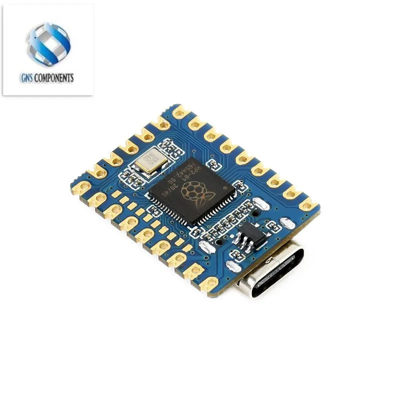 RP2040-Zero RP2040 untuk Modul Papan Pengembangan PICO Mikrokontroler Raspberry Pi Dual-Core Cortex M0 + Flash Prosesor 2MB