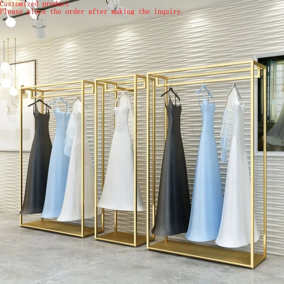 

Hot Selling Modern Clothing Store Fixture Retail Stand Garment Wedding Dress Display Racks