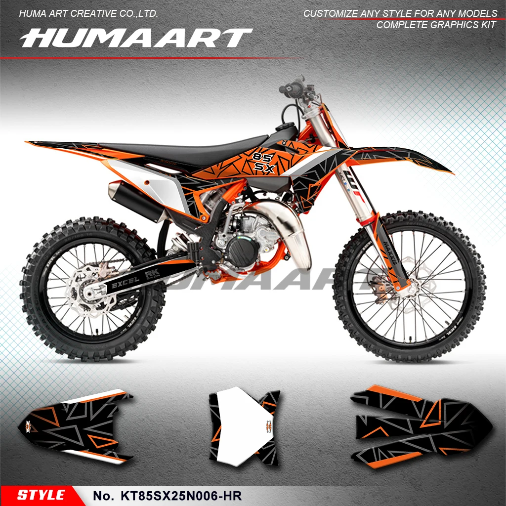 

HUMAART Graphics Sheet Stickers Complete for KTM SX85 SX 85 2025 2026, Modification, KT85SX25N006-HR