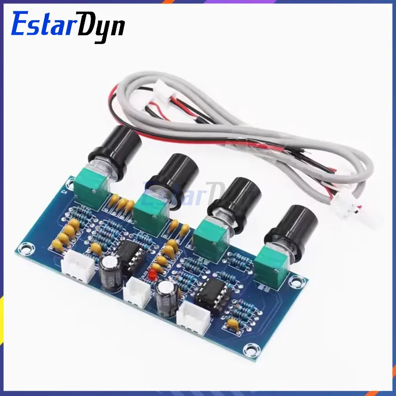 XH-A901 NE5532 Preamp Tone Controller Board, Hi-Fi Treble Bass Volume Adjustable Preamplifier Module for DIY Audio Amplifier