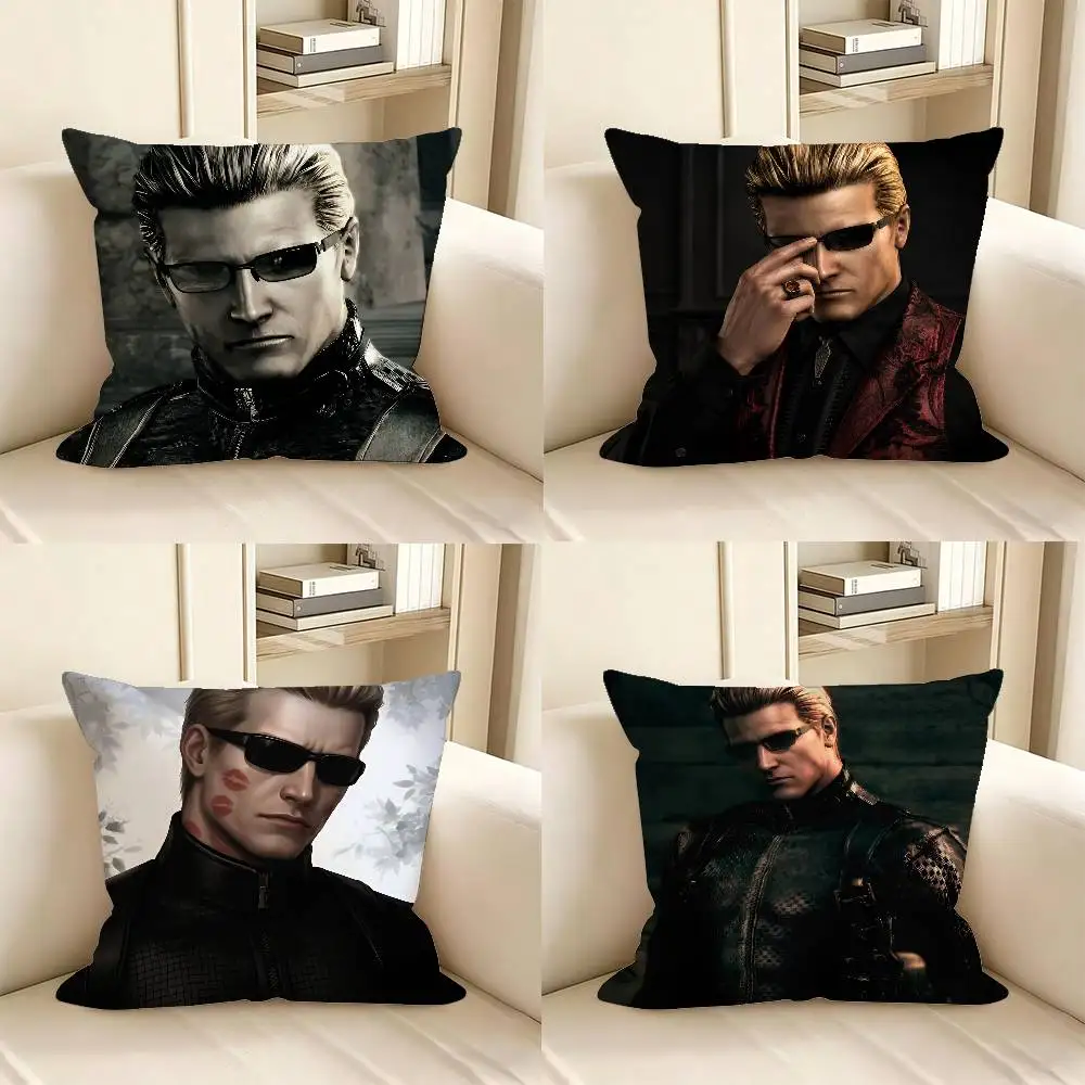 1pc Albert Wesker P Pillow Case Fashion Square Pillowcase Bedroom Sofa Room Ins Decoration Leisure