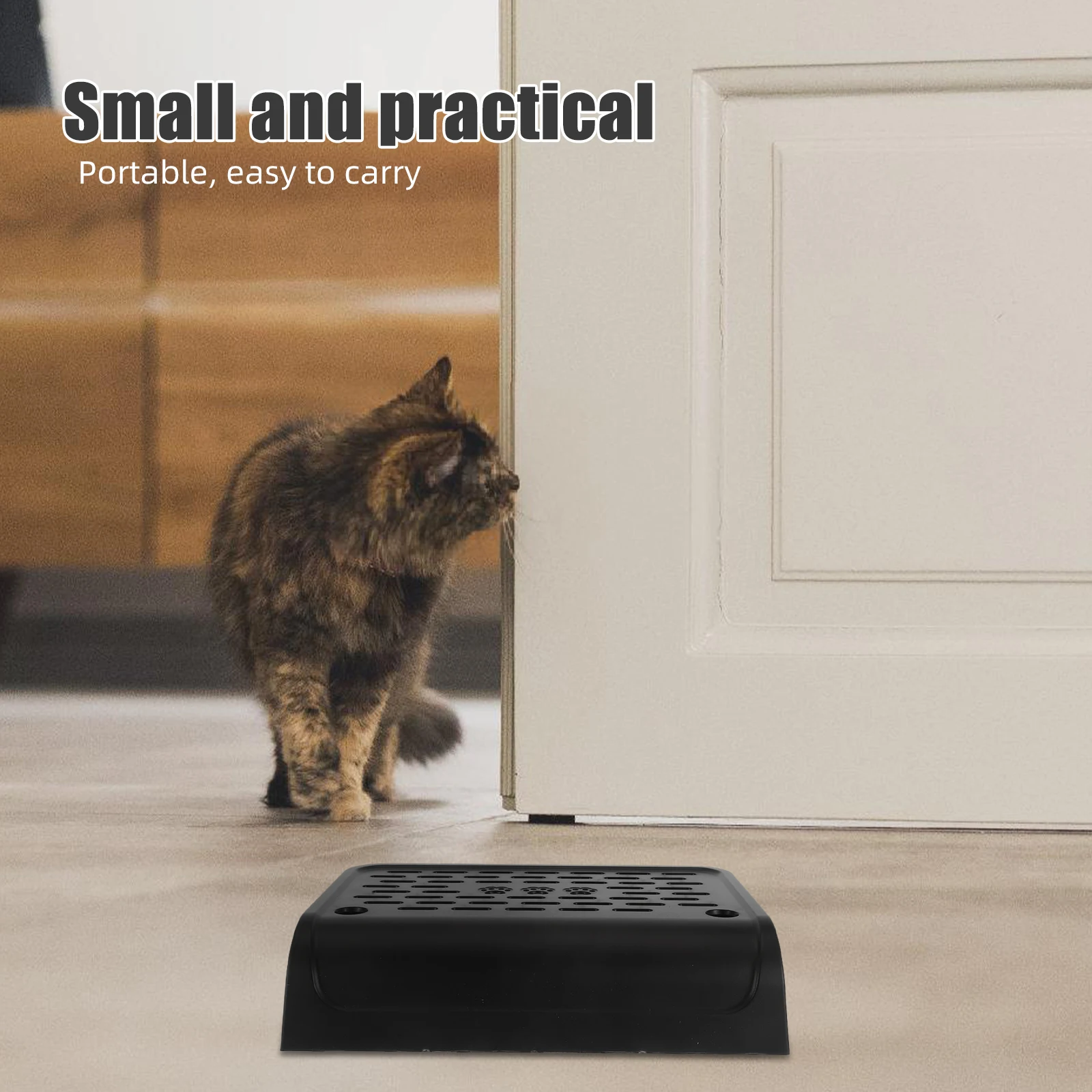 

Ramp Mat Portable Clean Durable Plastic Cat Litter Mat ABS Litter Stool Elderly Cats