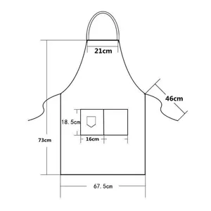 New Fashion Kitchen Apron in the Kitchen: Men's Bosses, Barbecues, Bars, Cafes, Beauty and Water and Anti -Increasing Nail Studio 8 Main Sales Apron Kitchen - №8