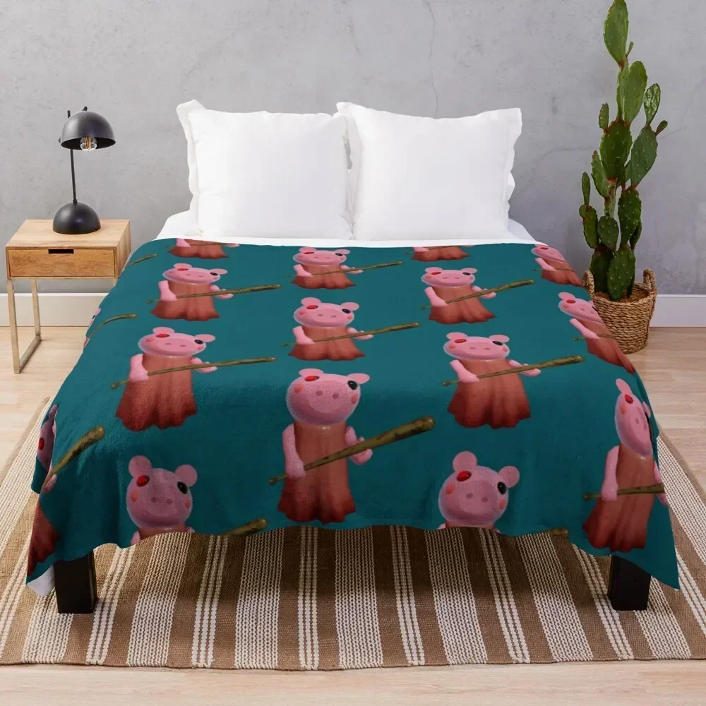 

Piggy Throw Blanket Soft Warm Blanket Gift for Grandparents
