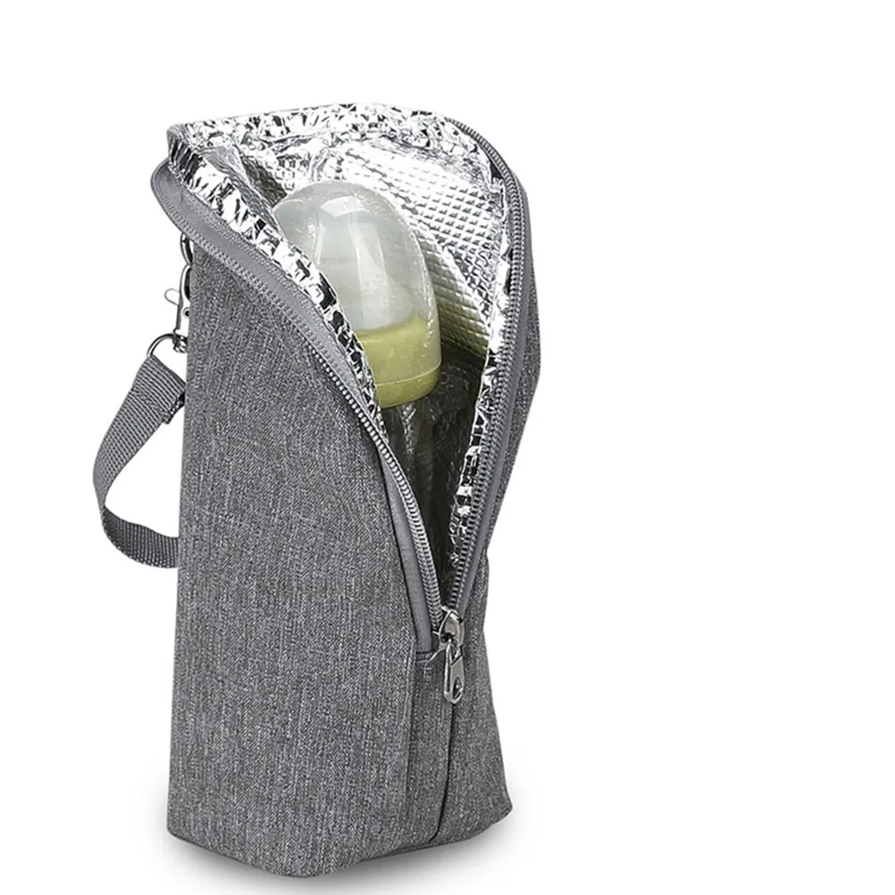 

2Pcs Milk Bottle Bag Insulated Oxford Cloth Thermal Bag Baby Bottle Pouch Portable Stroller Hanging Cooler Tote for Travel