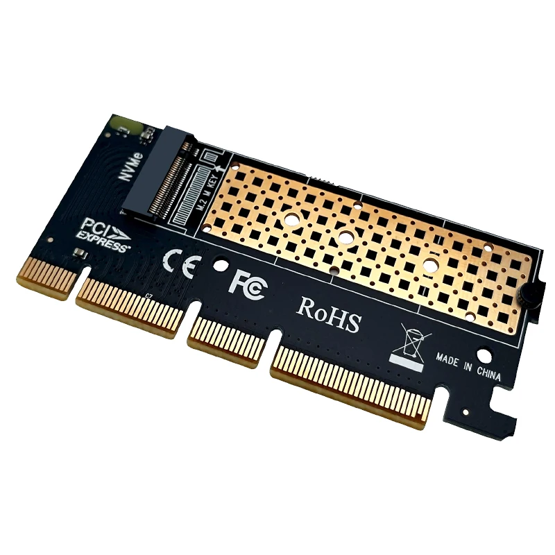 PICE to M2 Adapter NVMe SSD NGFF PCIE M2 Riser Card Adapter 64Gb PCI Express 4.0 X4 X8 X16 Supports 2230 2242 2260 2280 m.2 NVME
