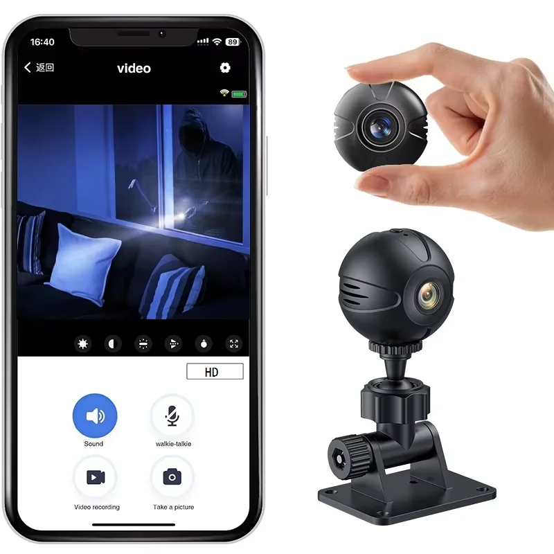 

Многофункциональные Wi-Fi камеры безопасности мини 1080P HD инфракрасное ночное видение удаленное обнаружение движения умная IP-камера радионяня