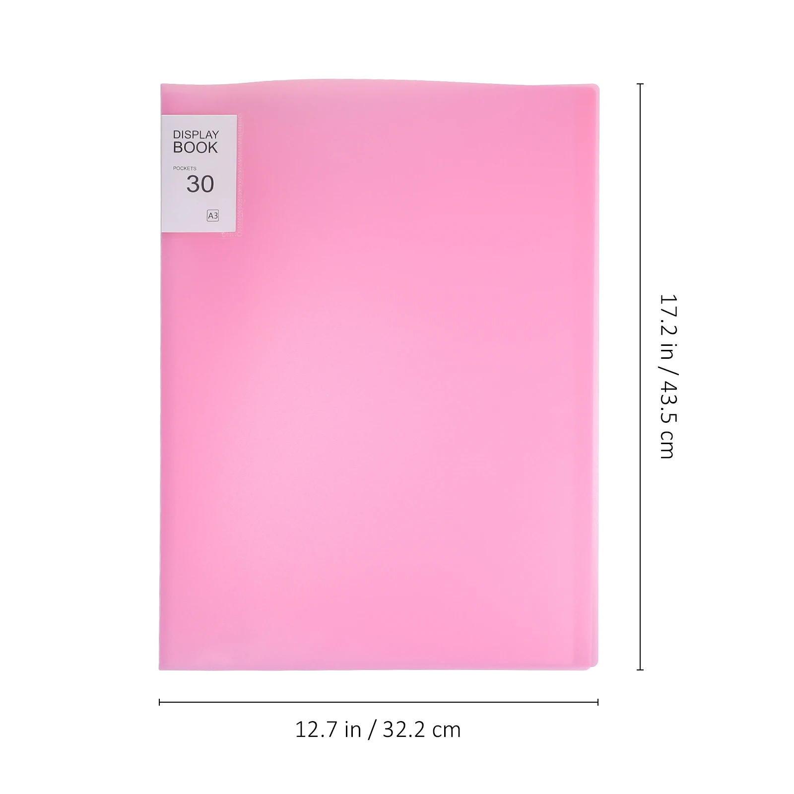 

A3 30 Transparent Portfolio Folder for Artwork Display Protective Clear Sleeves Painting Storage Binder Sheet