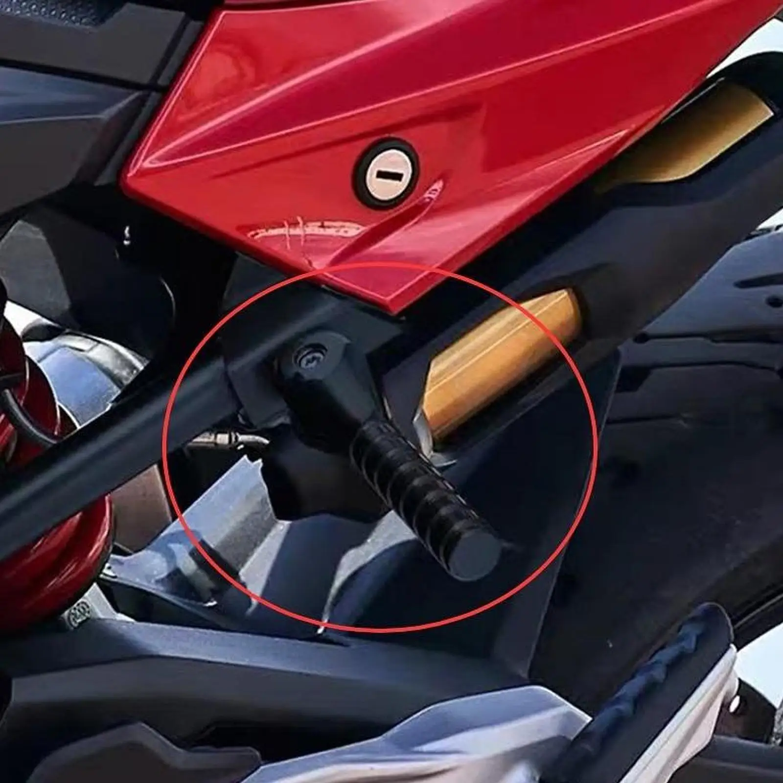 Compact Lifting Lever Assist Bar Aluminum Iron Durable Motorcycle Lift Handle for BMW F800GS Adventure 2023-2026