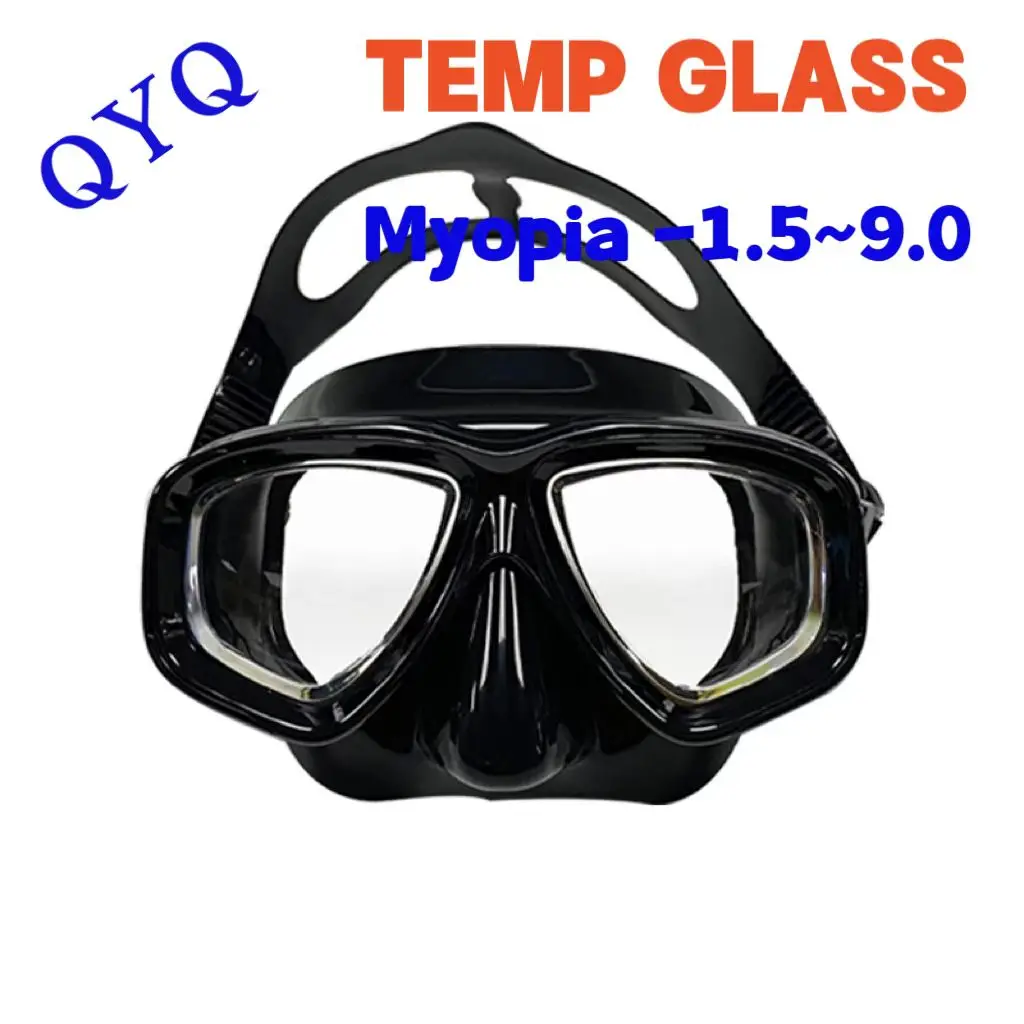 QYQ Snorkeling Mask Optical Myopia Lens  Suit Adult Universal Free Diving Equipment