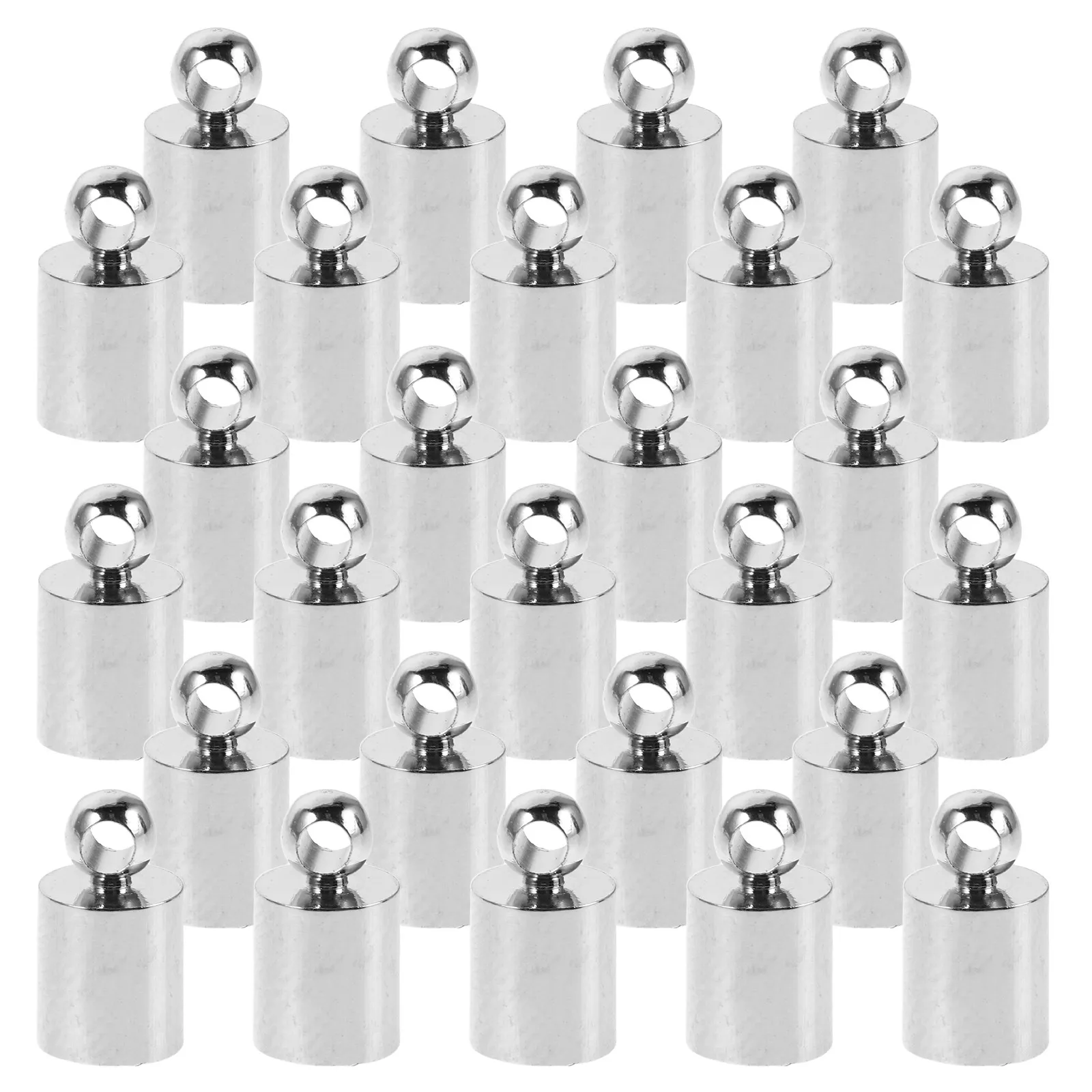 

150 шт. металлических концевиков для шнуров 5x10 мм, коннекторы для изготовления украшений, застежки для браслетов, набор для рукоделия