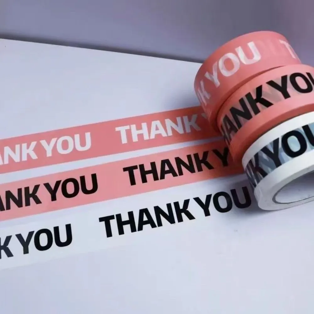 Decorate Colorful Packaging Tape High Strength High Viscosity Adhesive Tape OPP Material Packing Tape Letter Print