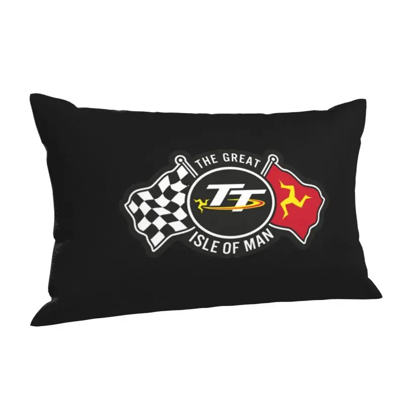 Custom Isle Of Man TT Races Pillow Case 50cmx35cm Motorcycle Sports Rectangle Pillowcase