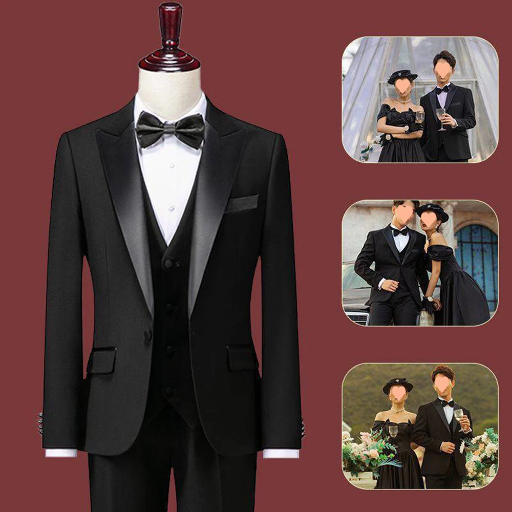 

Suit F665770 men's suit green fruit collar groom wedding dress handsome host emcee dinner