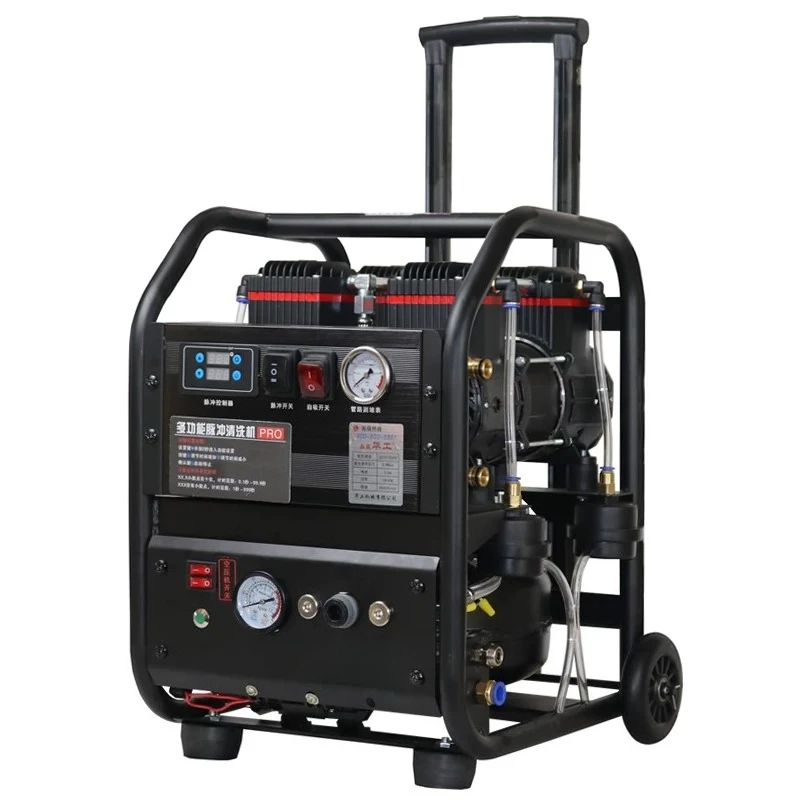 Floor heating cleaning machine, pulse flushing integrated machine, voice frequency conversion professional cleaning