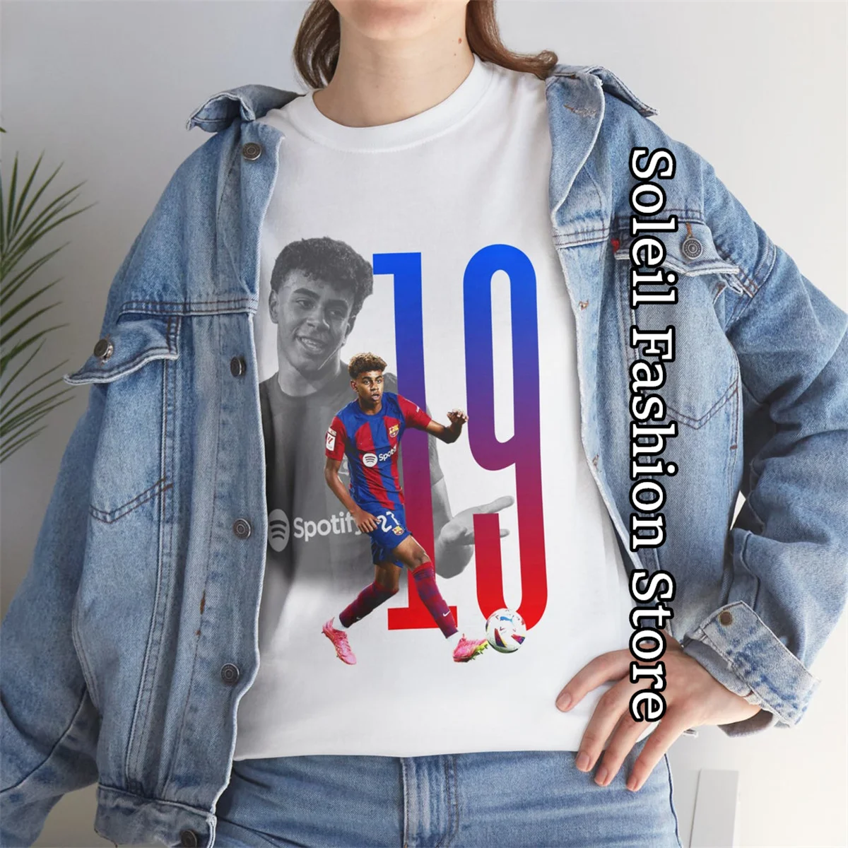 Lamine Yamal Cotton T-Shirt Women Men Spanish Football Player Graphic Tops Tees Couple Summer Clothes Fashion Trendy Streetwear