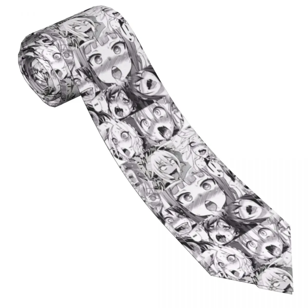 

Men's Tie Fashion Anime Girl Neck Ties Manga Art Cool Fashion Collar Tie Pattern Wedding Great Quality Necktie Accessories